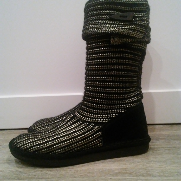 BEARPAW Women's Knitallic Boots Size US8 - Picture 4 of 8